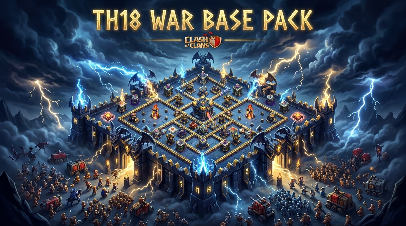 TH18 War Base Pack