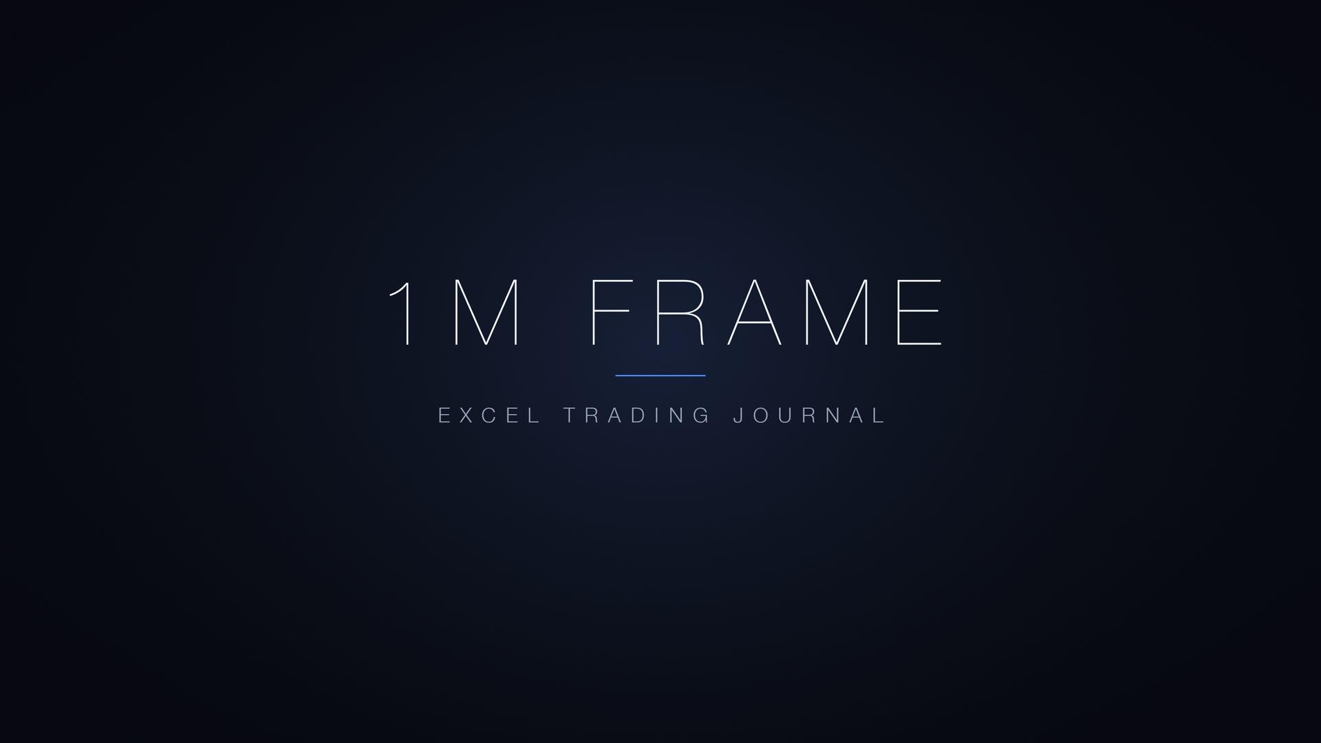1M Frame Excel Journal — Day & Swing