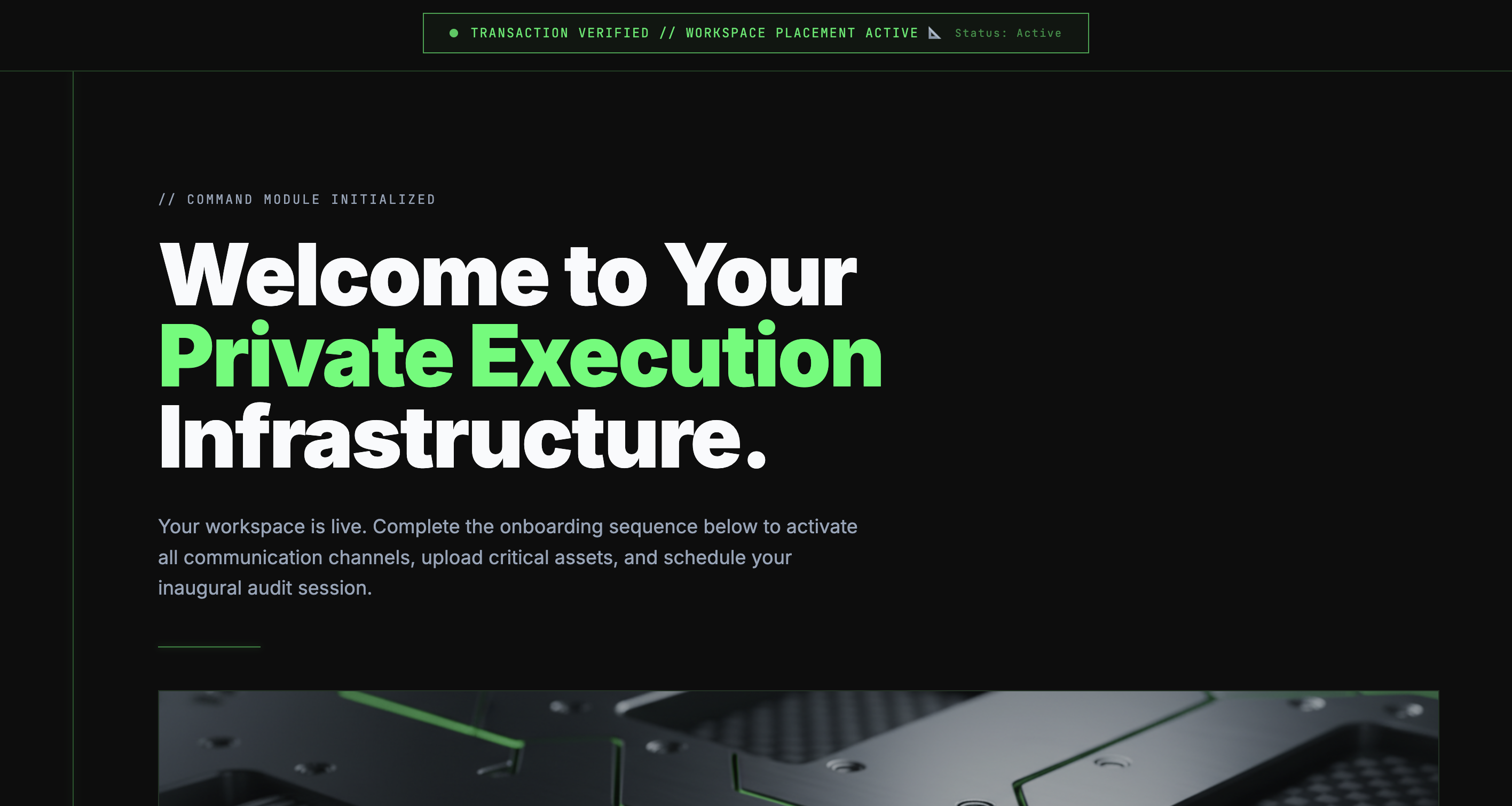 The Client Onboarding Welcome Portal