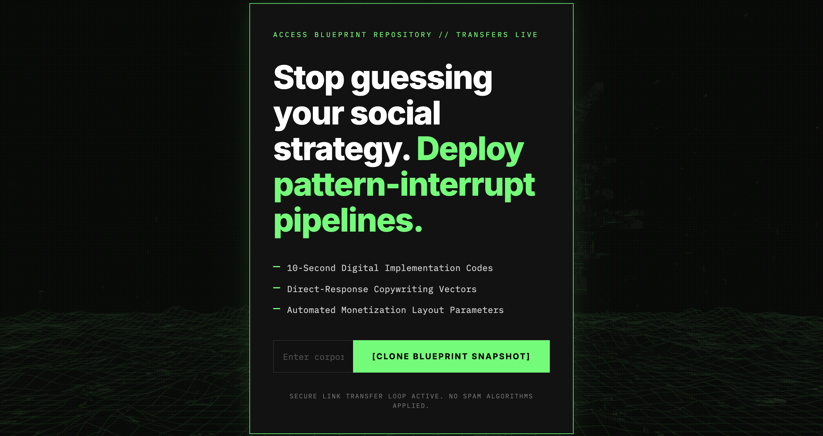 The Database Acquisition Landing Core