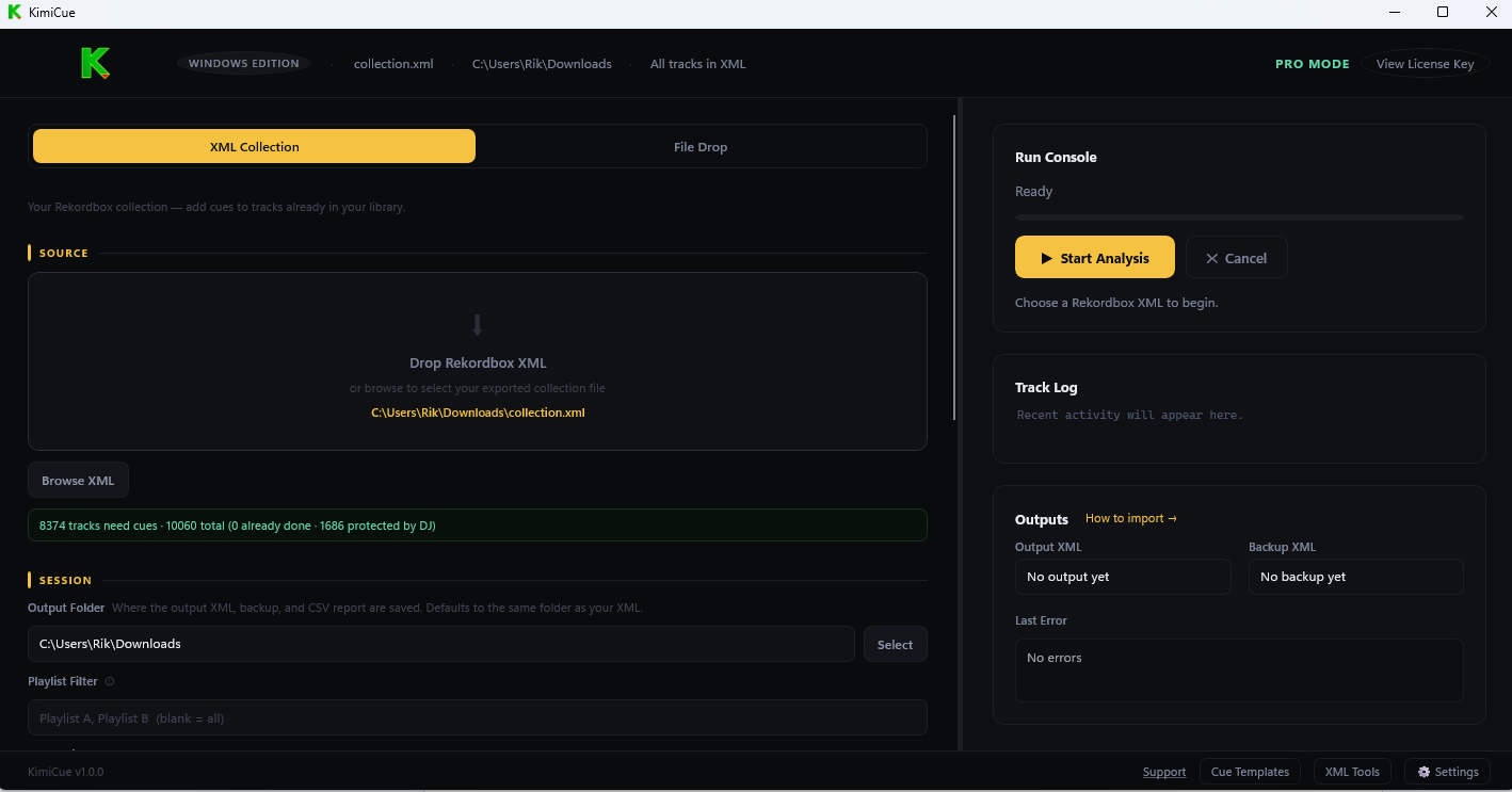 KimiCue - Auto Drop Cue Maker for Rekordbox & Serato