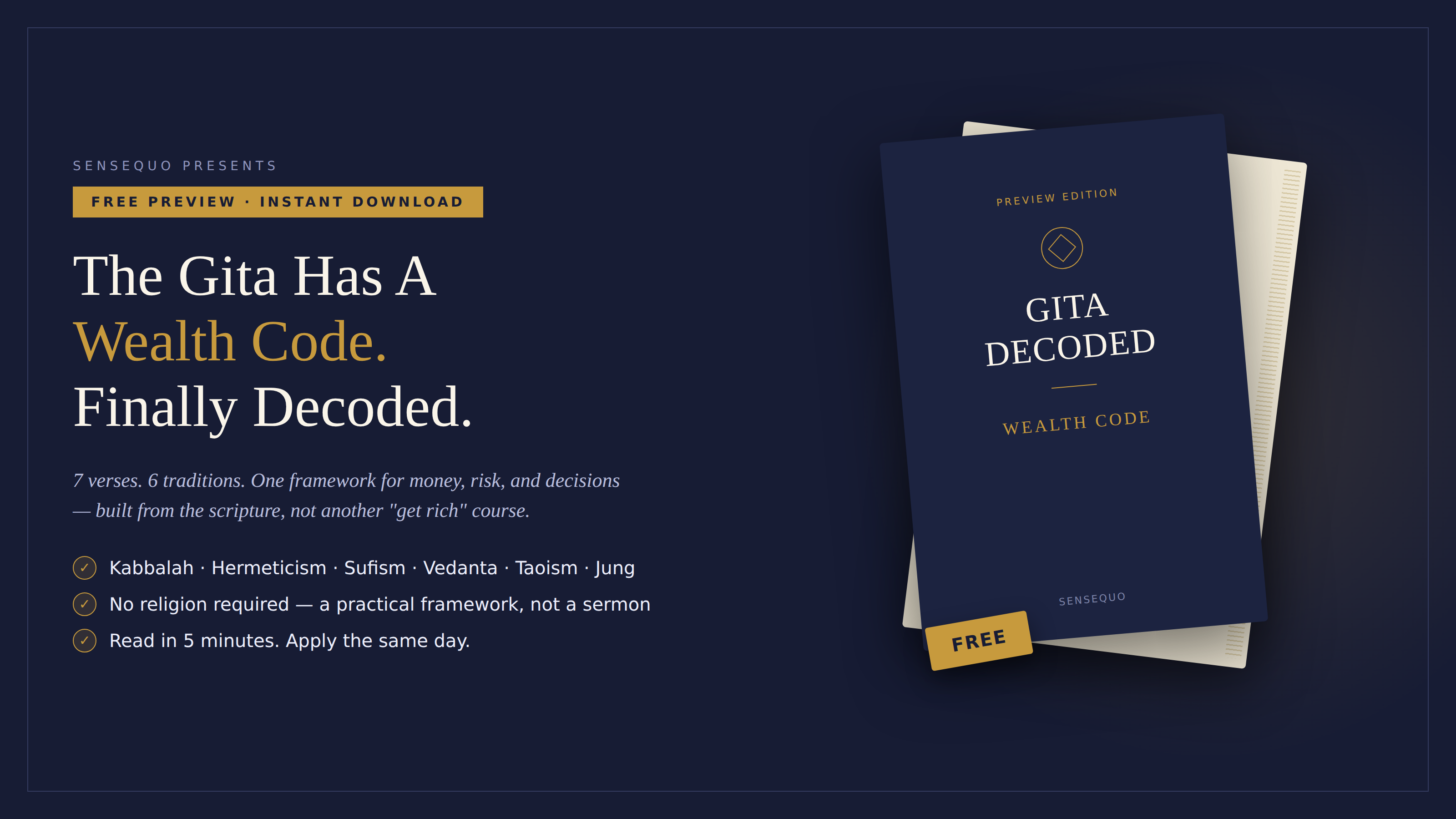 Gita Decoded: Wealth Code FREE