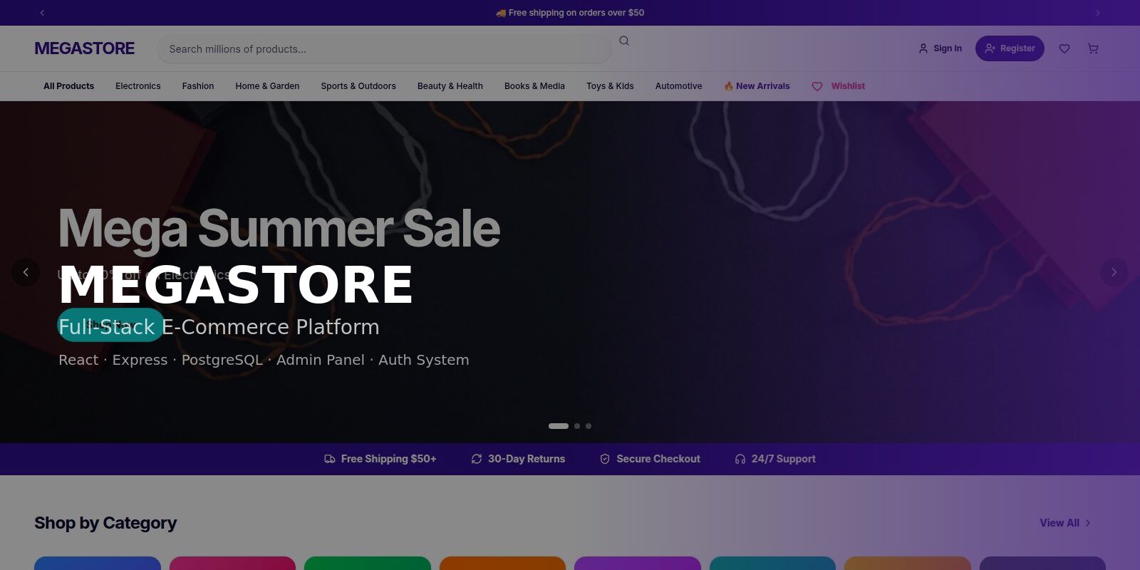 MegaStore - Enterprise React 19 Monorepo Platform