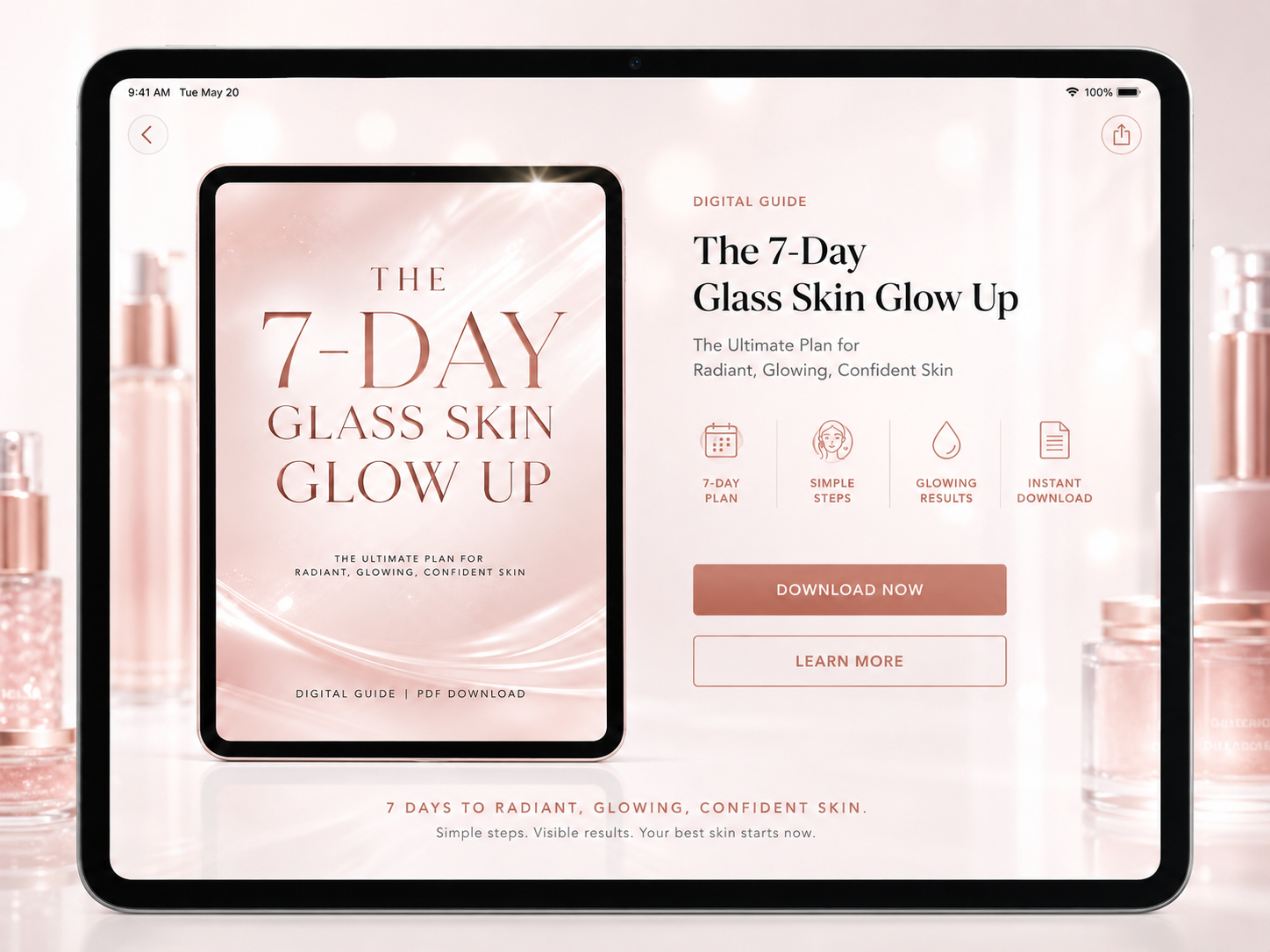 THE 7-DAY GLASS SKIN GLOW UP: The Ultimate Aesthetic Reset