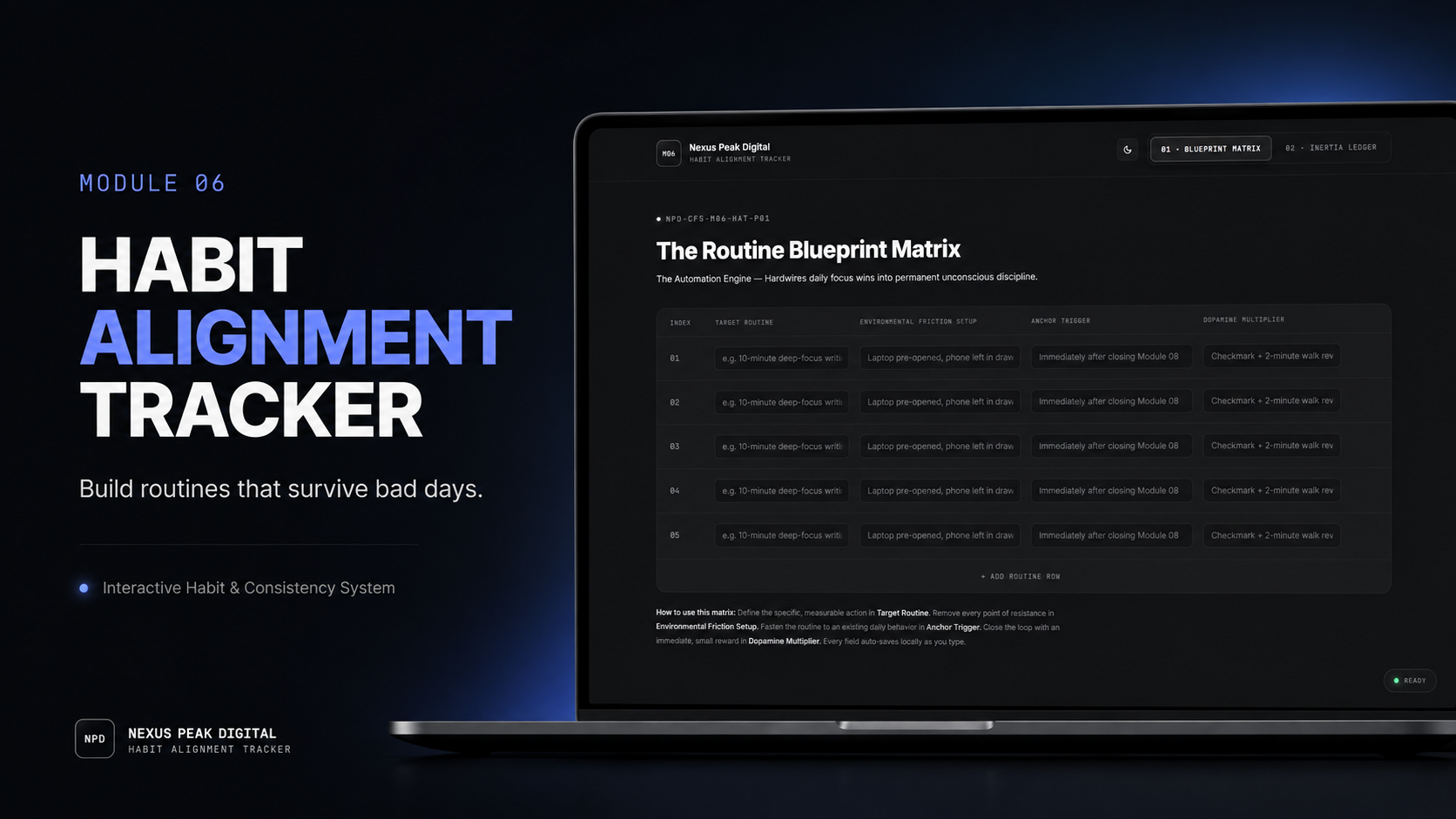 Module 06 — Habit Alignment Tracker