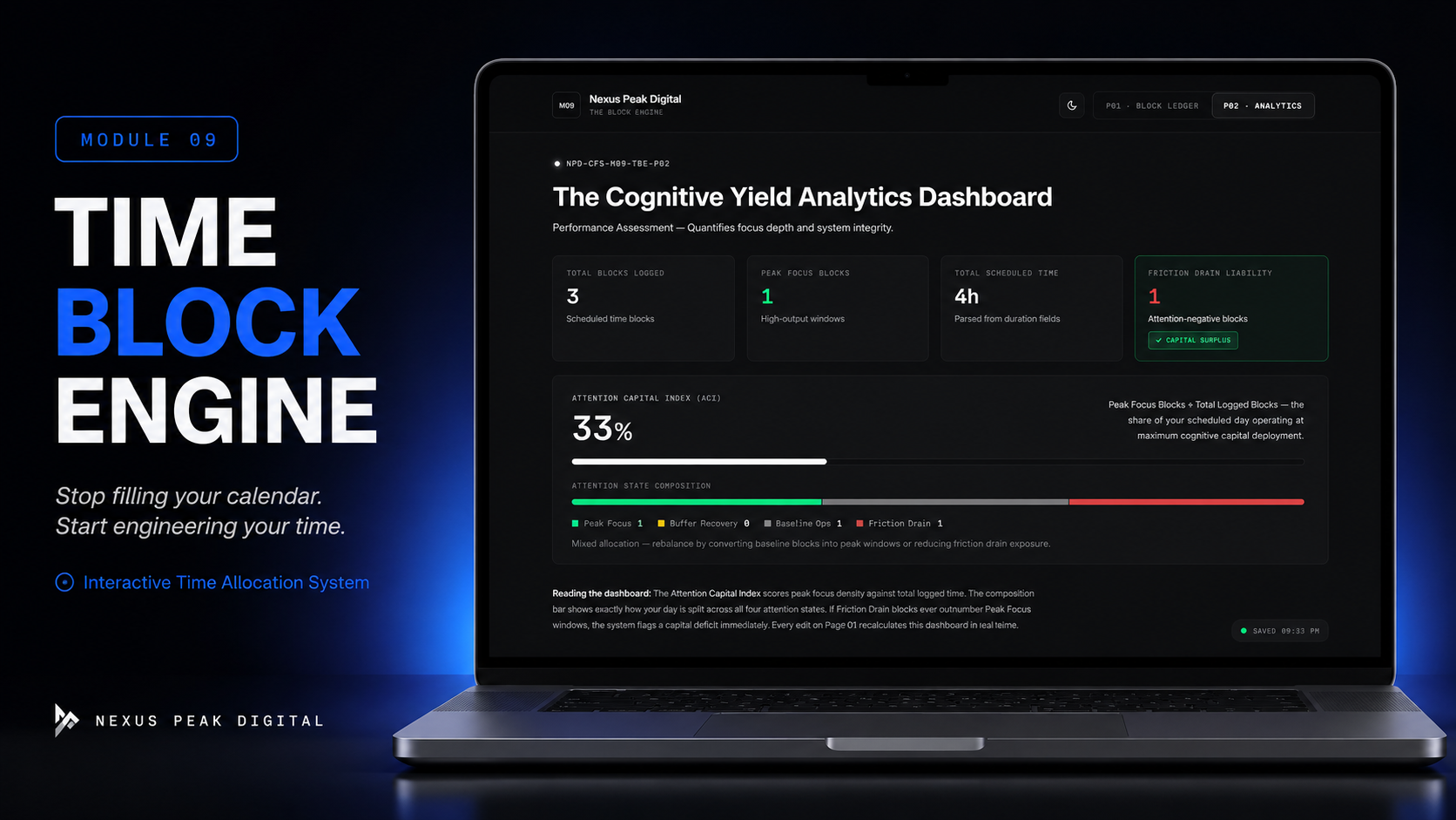 Module 09 — Time Block Engine
