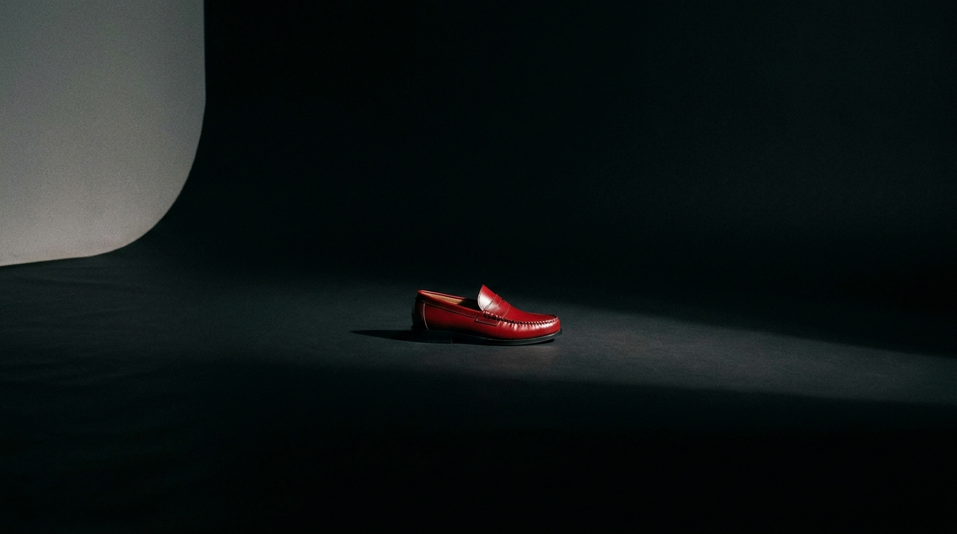 J.M. Penny Loafers — Cherry Red