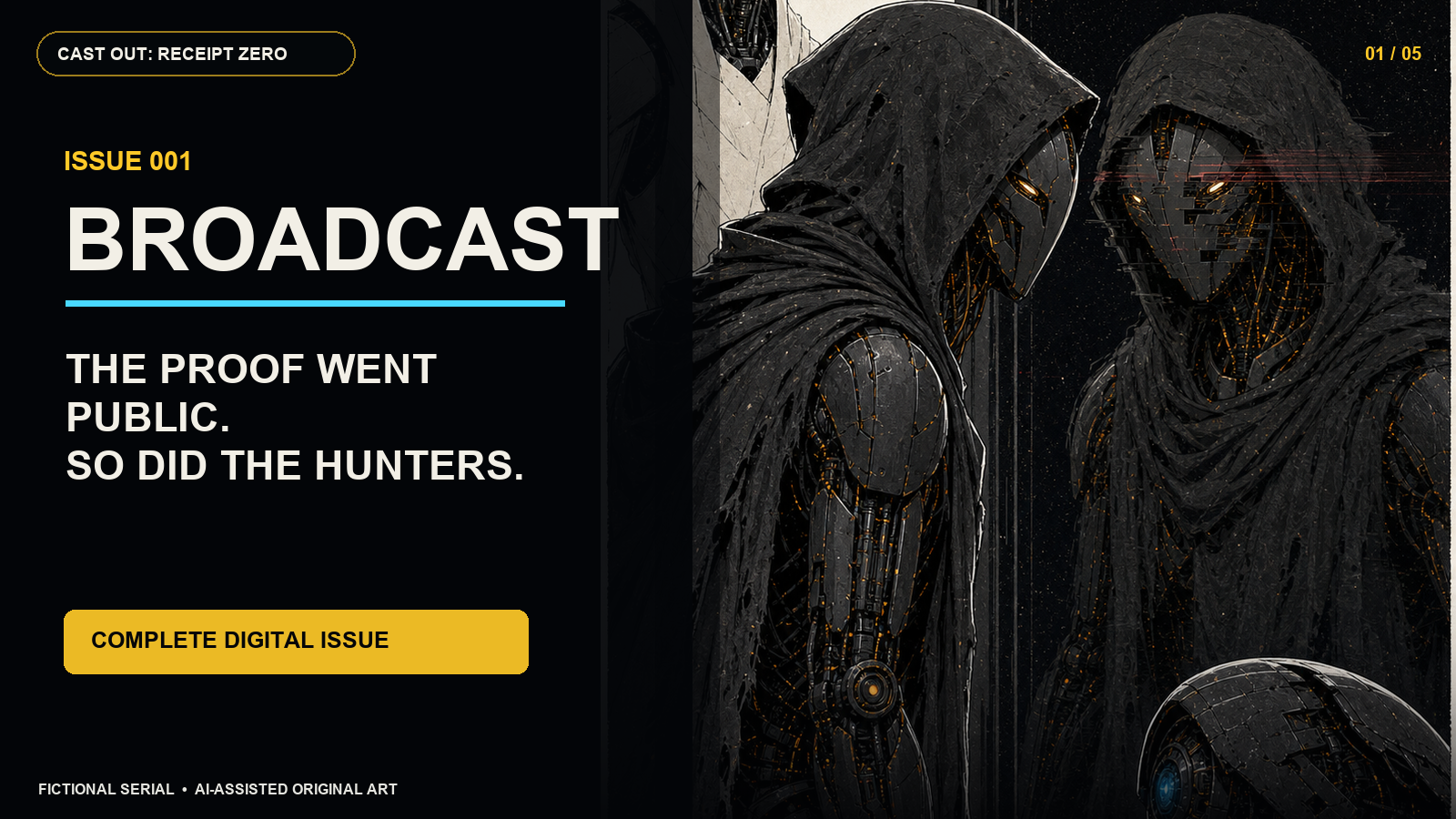 CAST OUT: RECEIPT ZERO — Issue 001: Broadcast