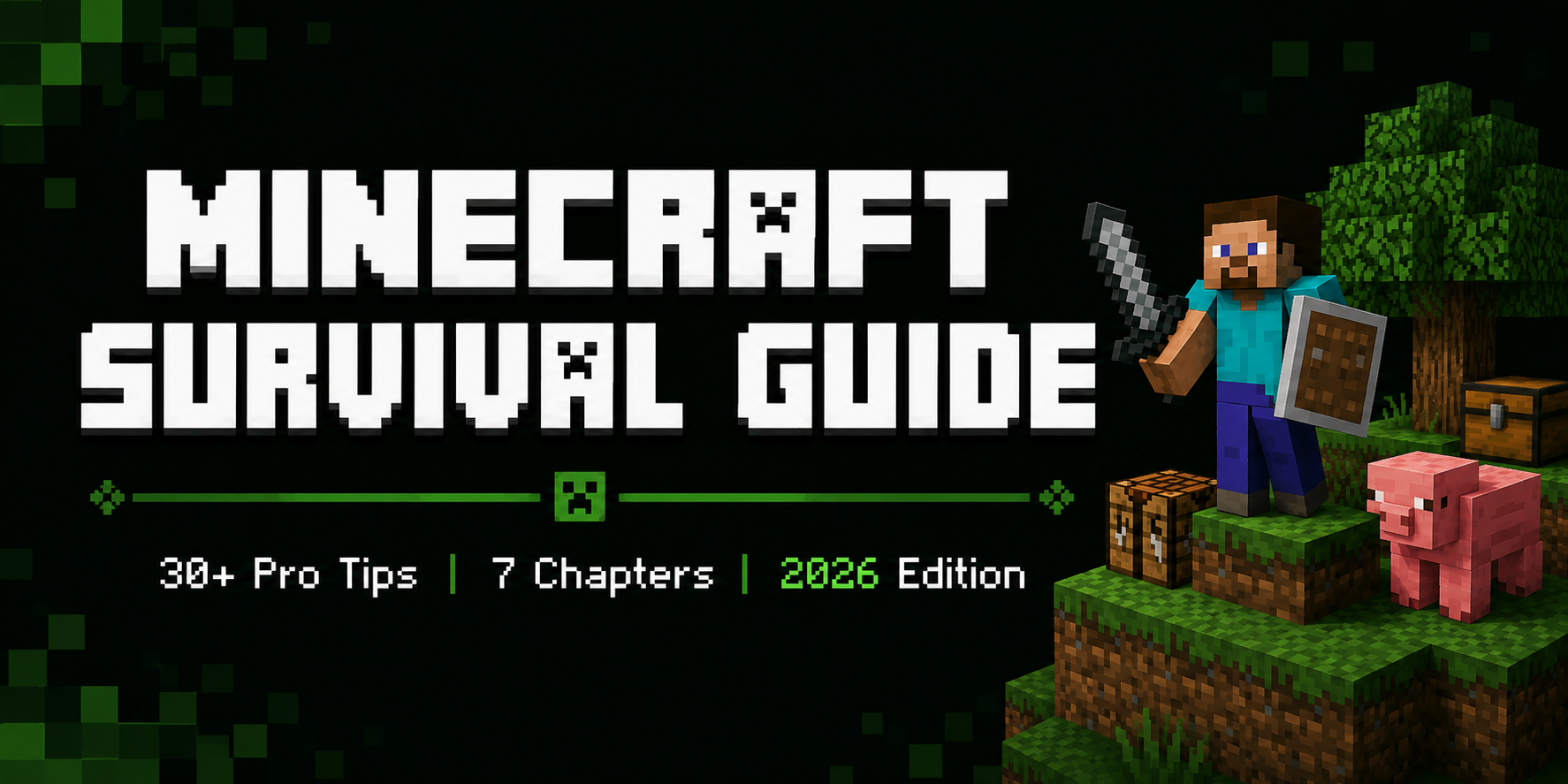 Minecraft Ultimate Survival Guide — From Day 1 to Ender Dragon