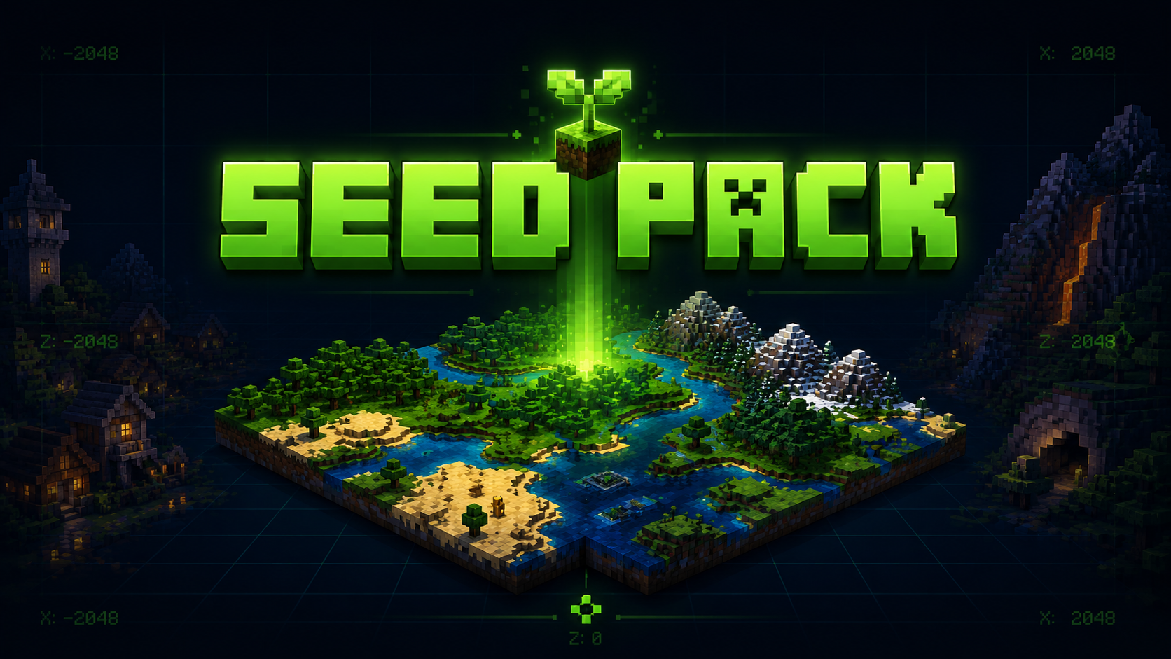 Minecraft Seed Pack — 10 Verified World Seeds with Coordinates (2026)