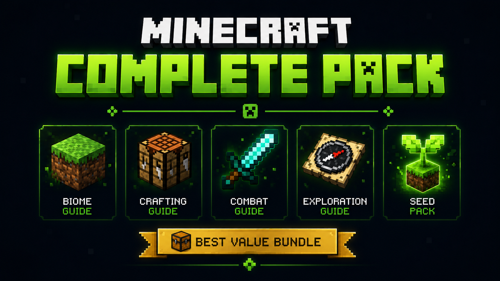 Minecraft Complete Bundle — All 5 Guides in One Pack (2026)