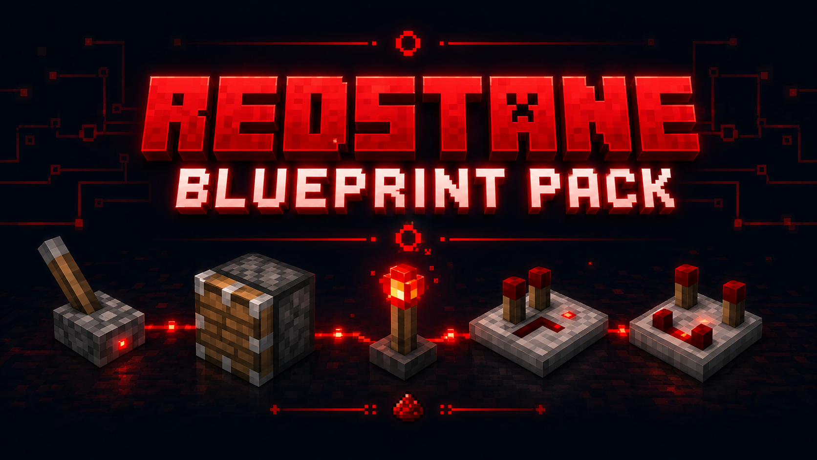 Minecraft Redstone Blueprint Pack — 12 Working Builds (2026)