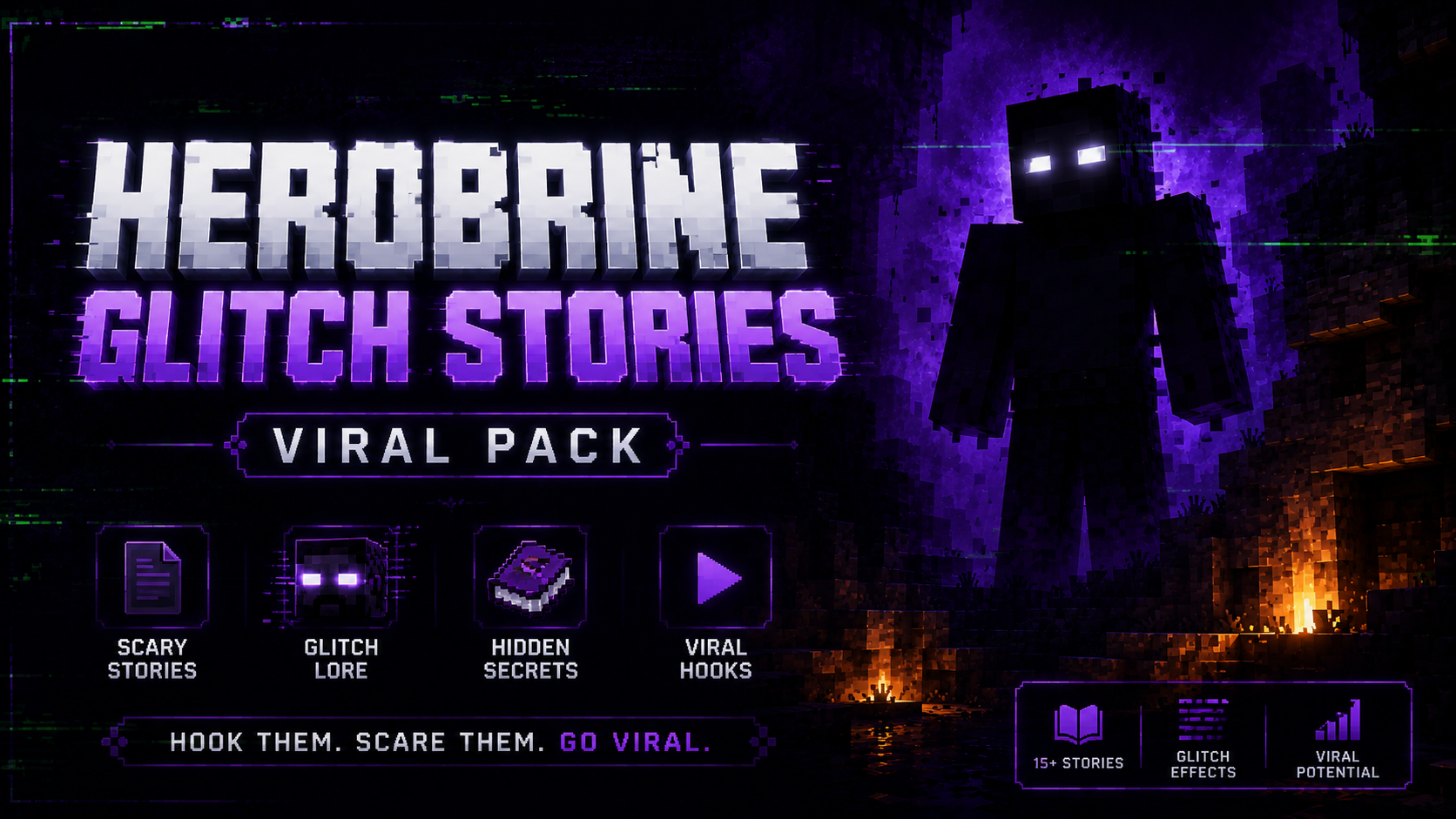 Herobrine Glitch Stories — 30 Viral Shorts Prompts + Edit Techniques (2026)