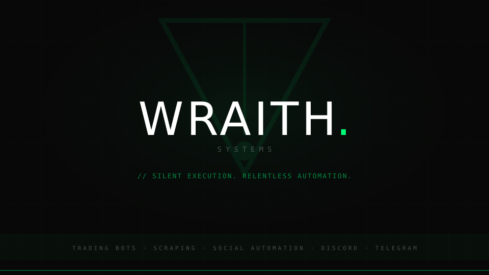 Wraith Systems Community