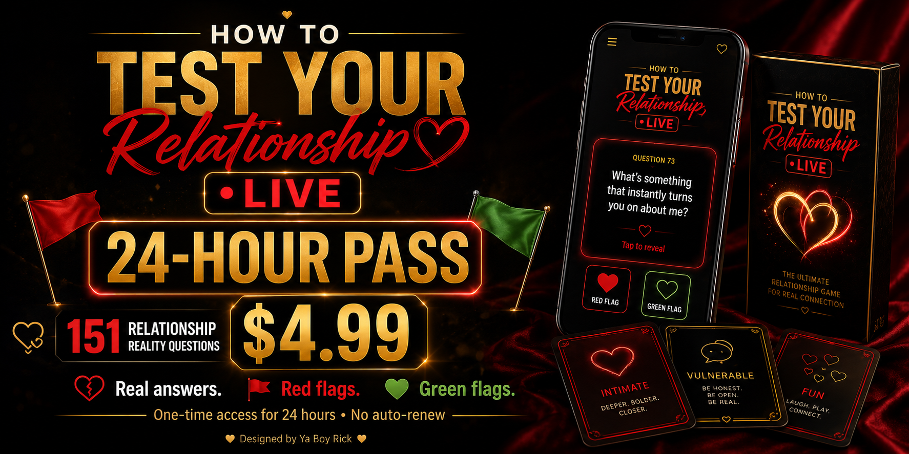 How To Test Your Relationship LIVE — 24-Hour Pass