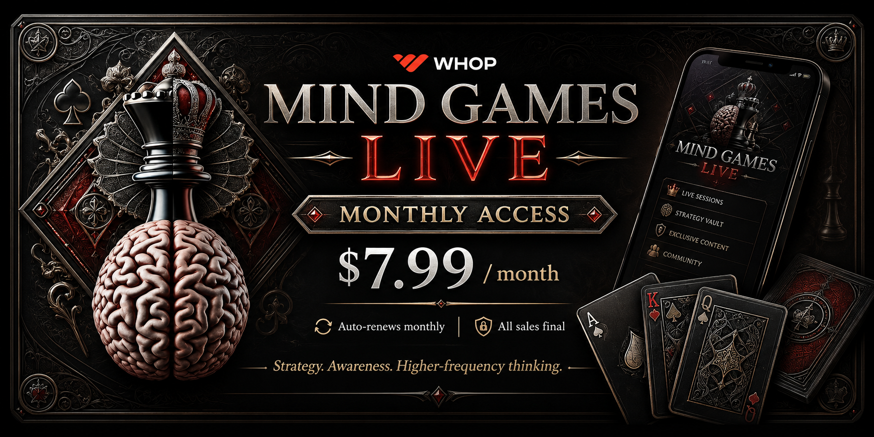 Mind Games LIVE — Monthly Access