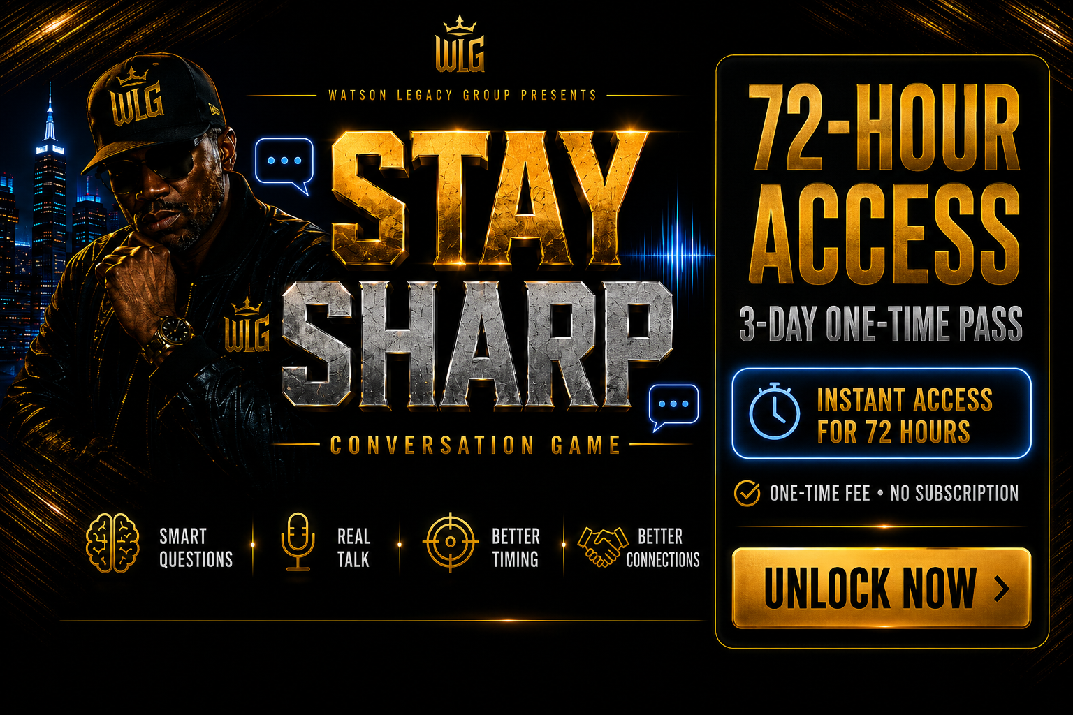 Stay Sharp — 72-Hour Access Pass