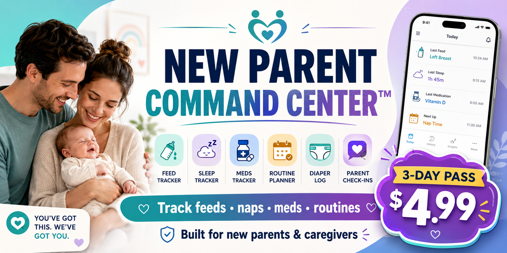 New Parent Command Center™ 3 day Pass