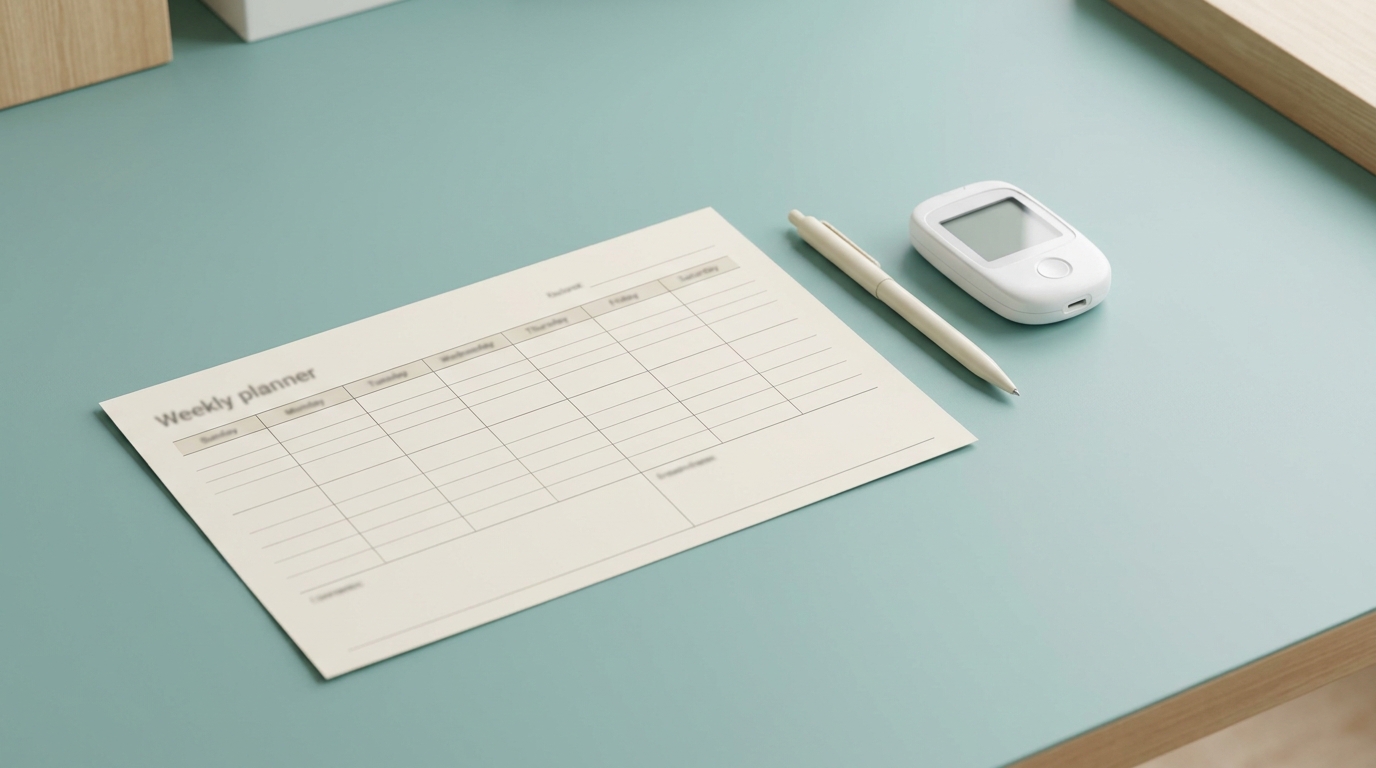 GlucoPlan Weekly Diabetes Planner (PDF)