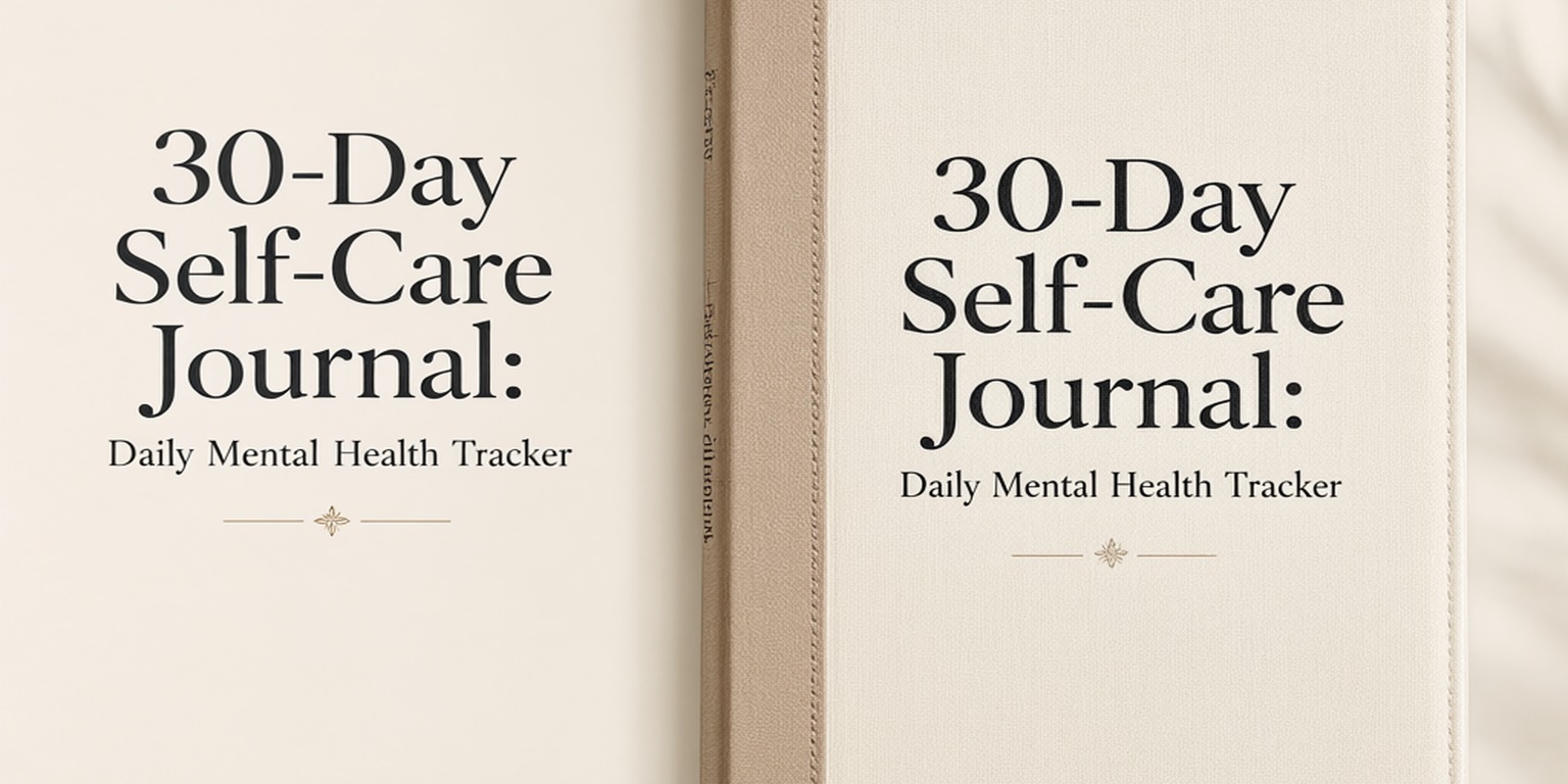 30-Day Self-Care Journal: Daily Mental Health Tracker