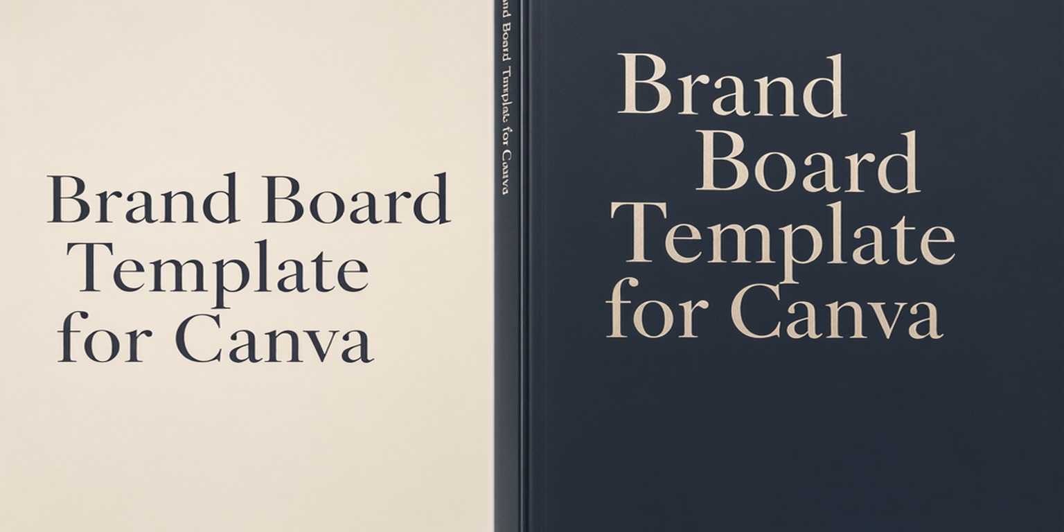 Brand Board Template for Canva - 5 Layouts