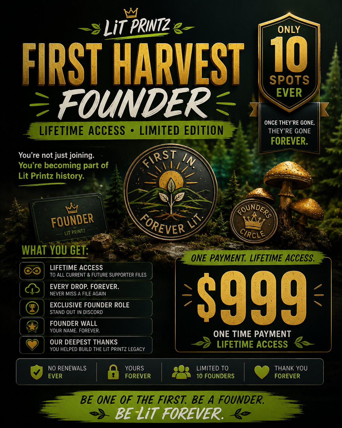 First Harvest Lifetime Member