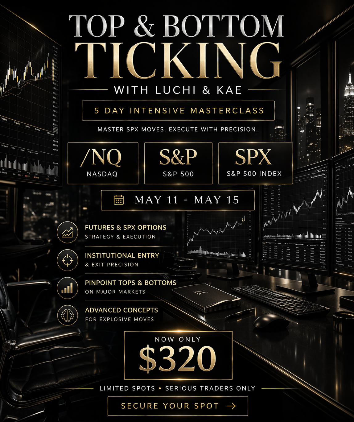Bottom & Top Ticking Masterclass (5 Days) – With Luchi & Kae