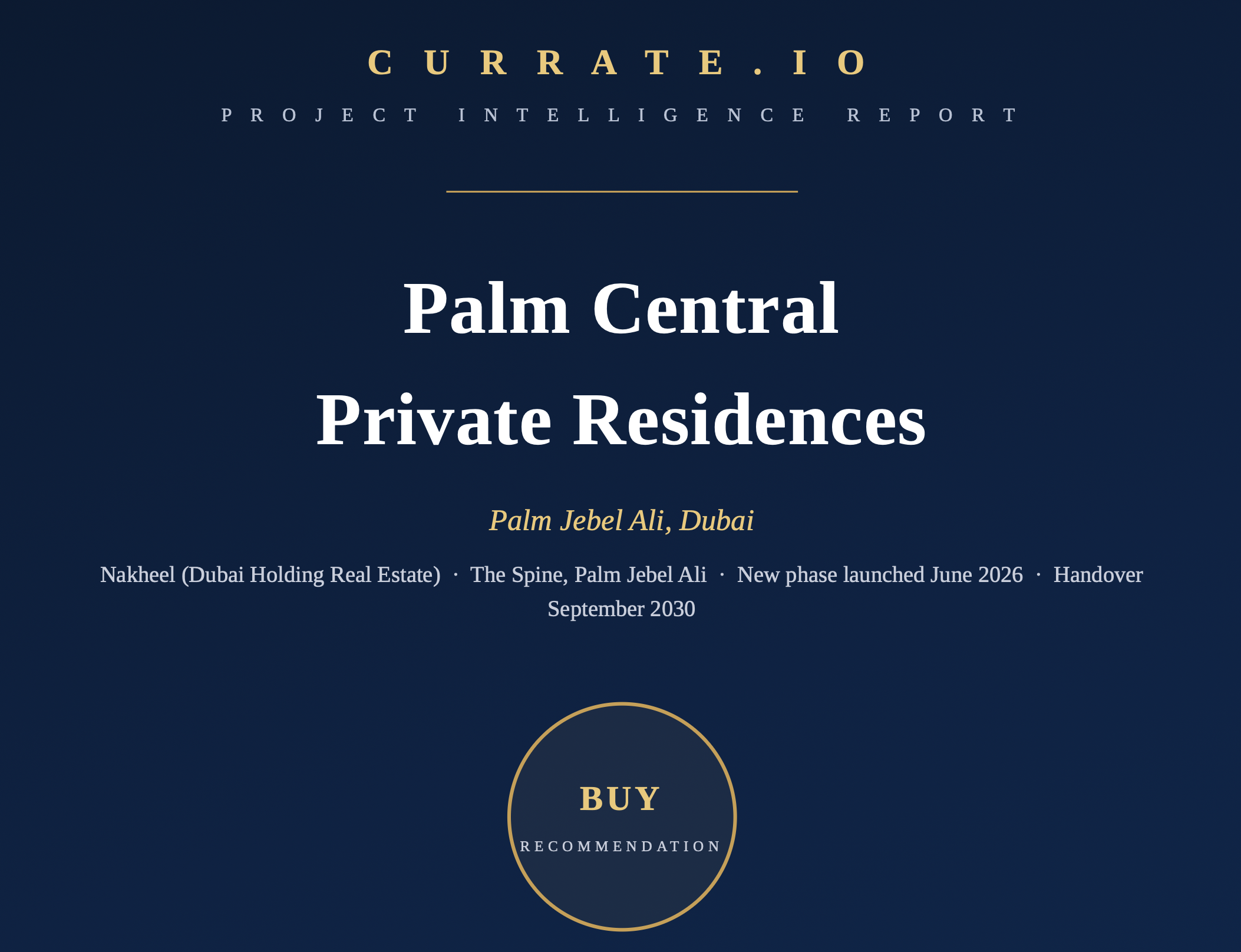 Palm Central Private Residences, Palm Jebel Ali