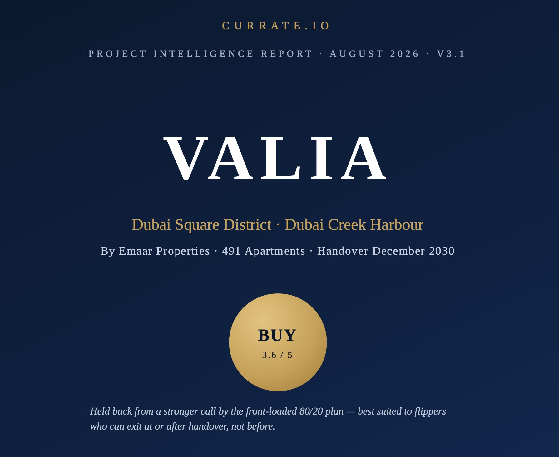 Valia, Dubai Creek Harbour