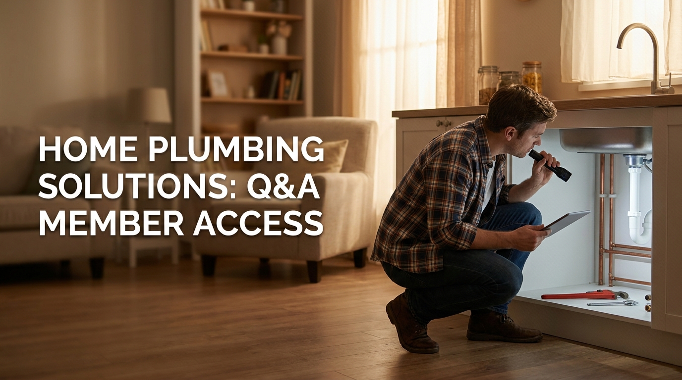 Expert Plumbing Q&A Membership