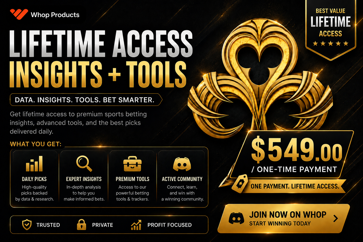 LIFETIME ONE TIME PAYMENT