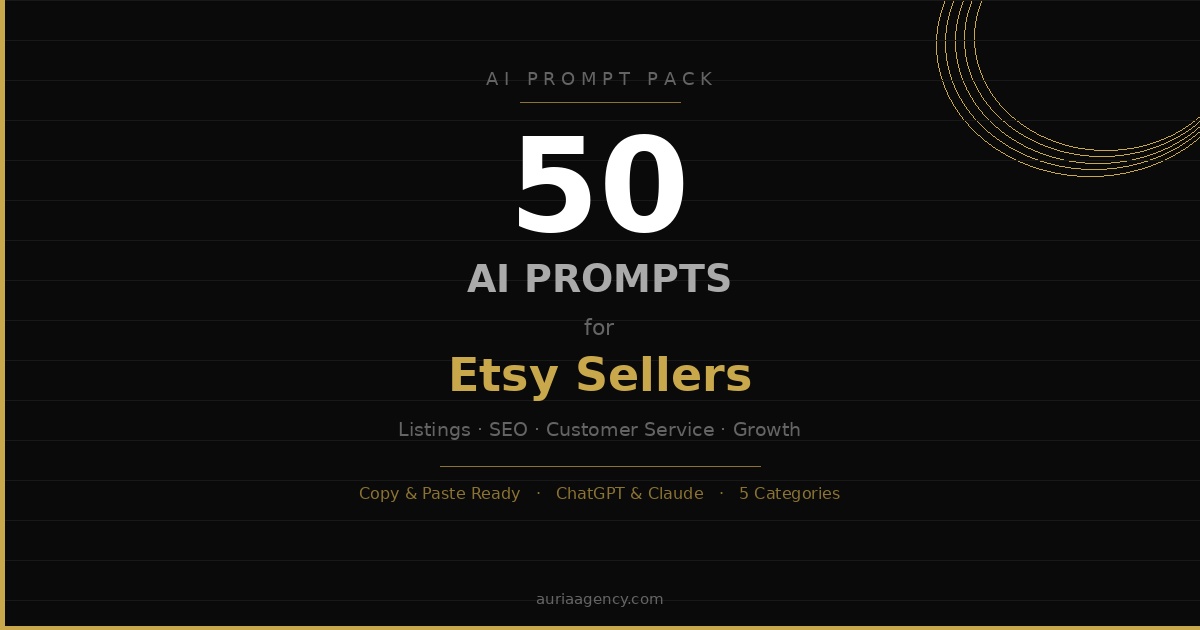 50 AI Prompts for Etsy Sellers