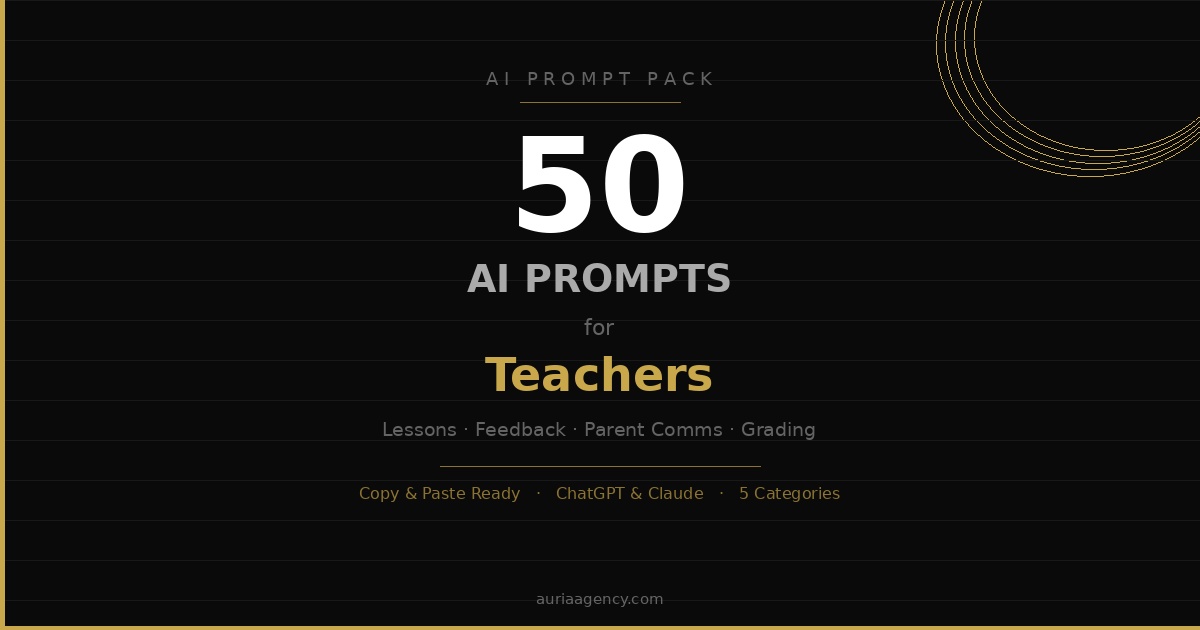50 AI Prompts for Teachers