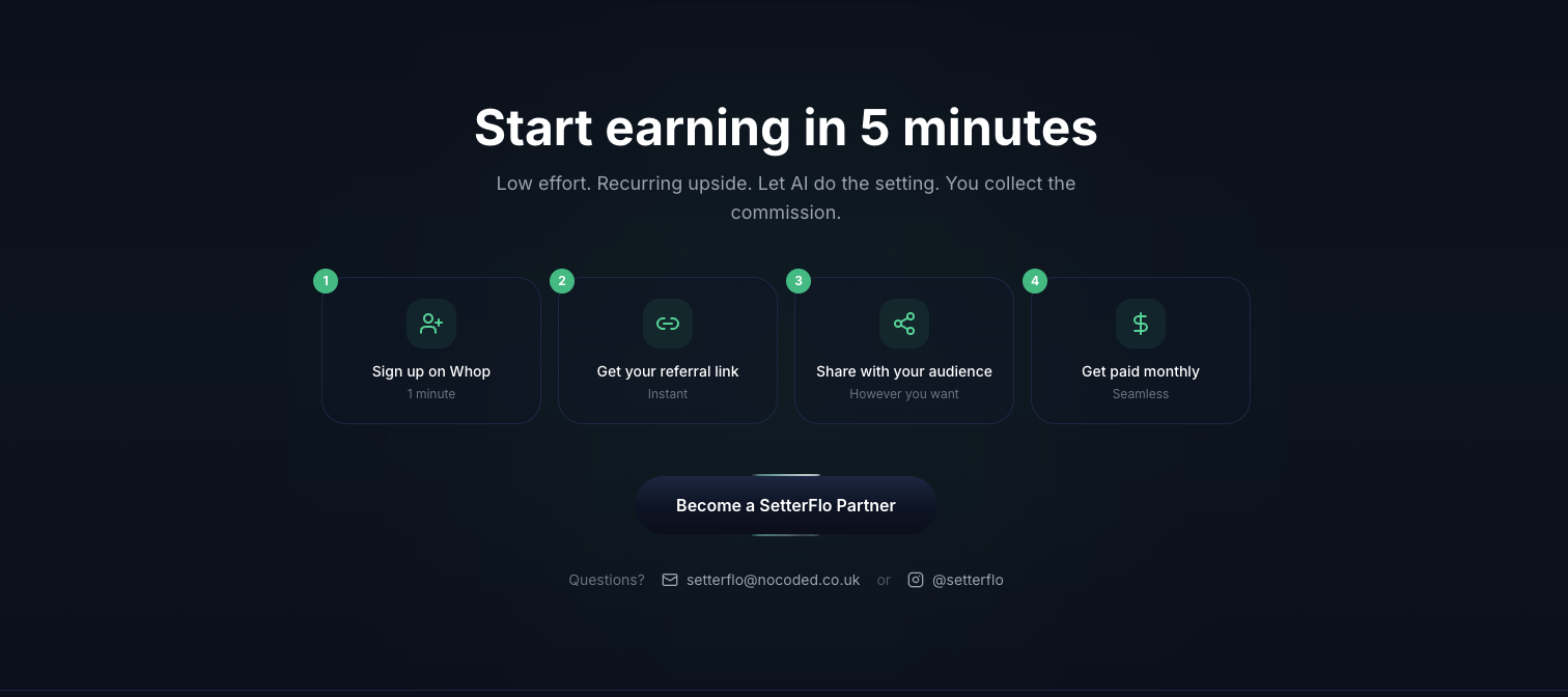 Setterflo Partner Programme
