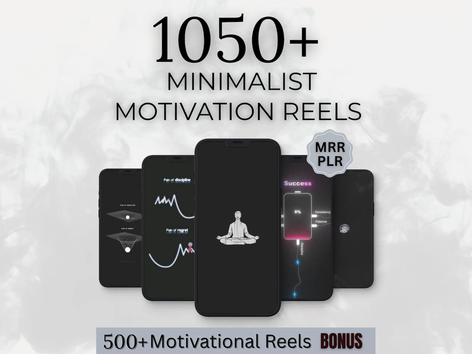 1050+ Minimalist Motivation Reels Bundle | Animation Video Content | MRR/PLR