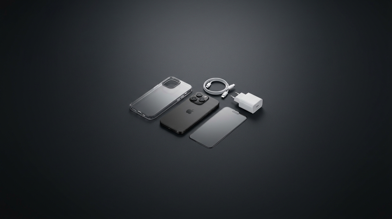 Pack Pro — Coque + Verre Trempé + Chargeur
