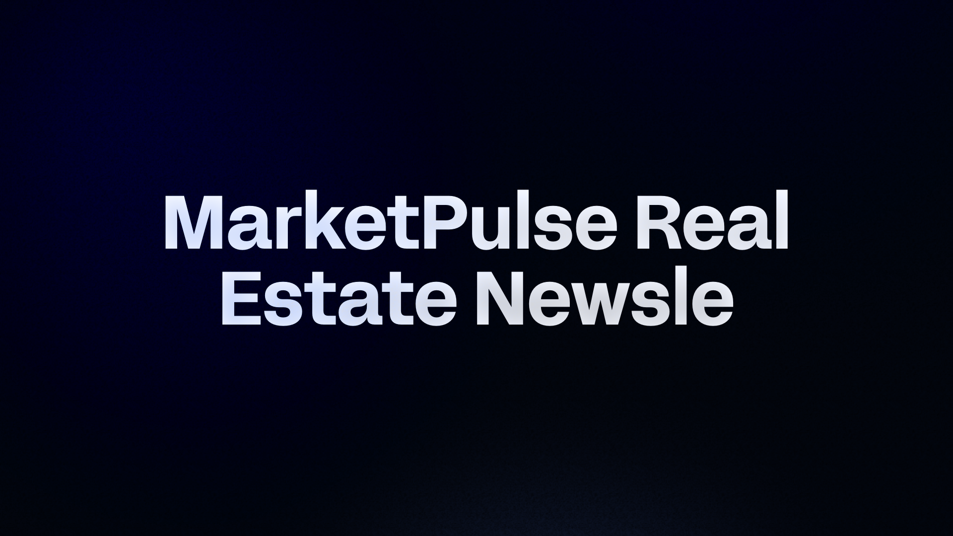 MarketPulse: Multifamily Edge