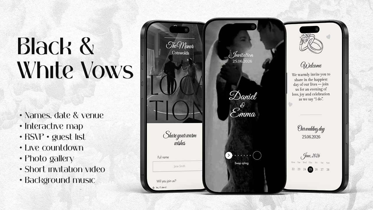 Black & White Vows