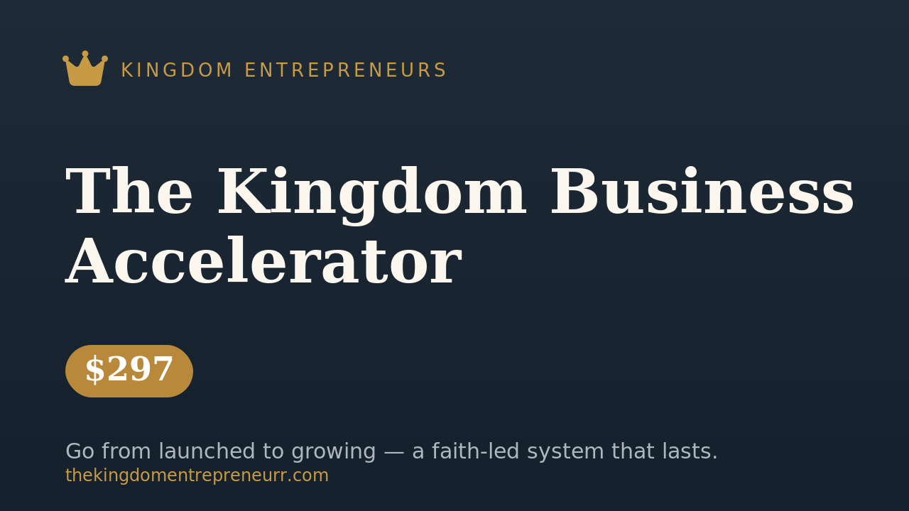 The Kingdom Business Accelerator
