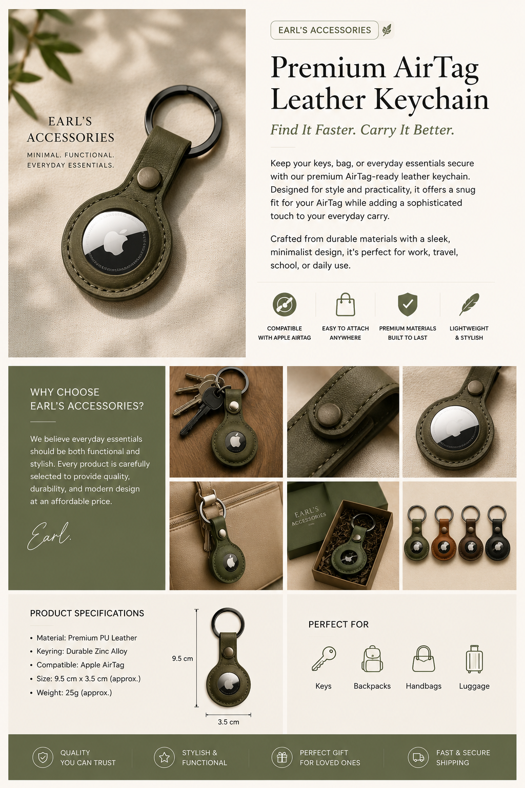 Earl’s AirTag Keychain