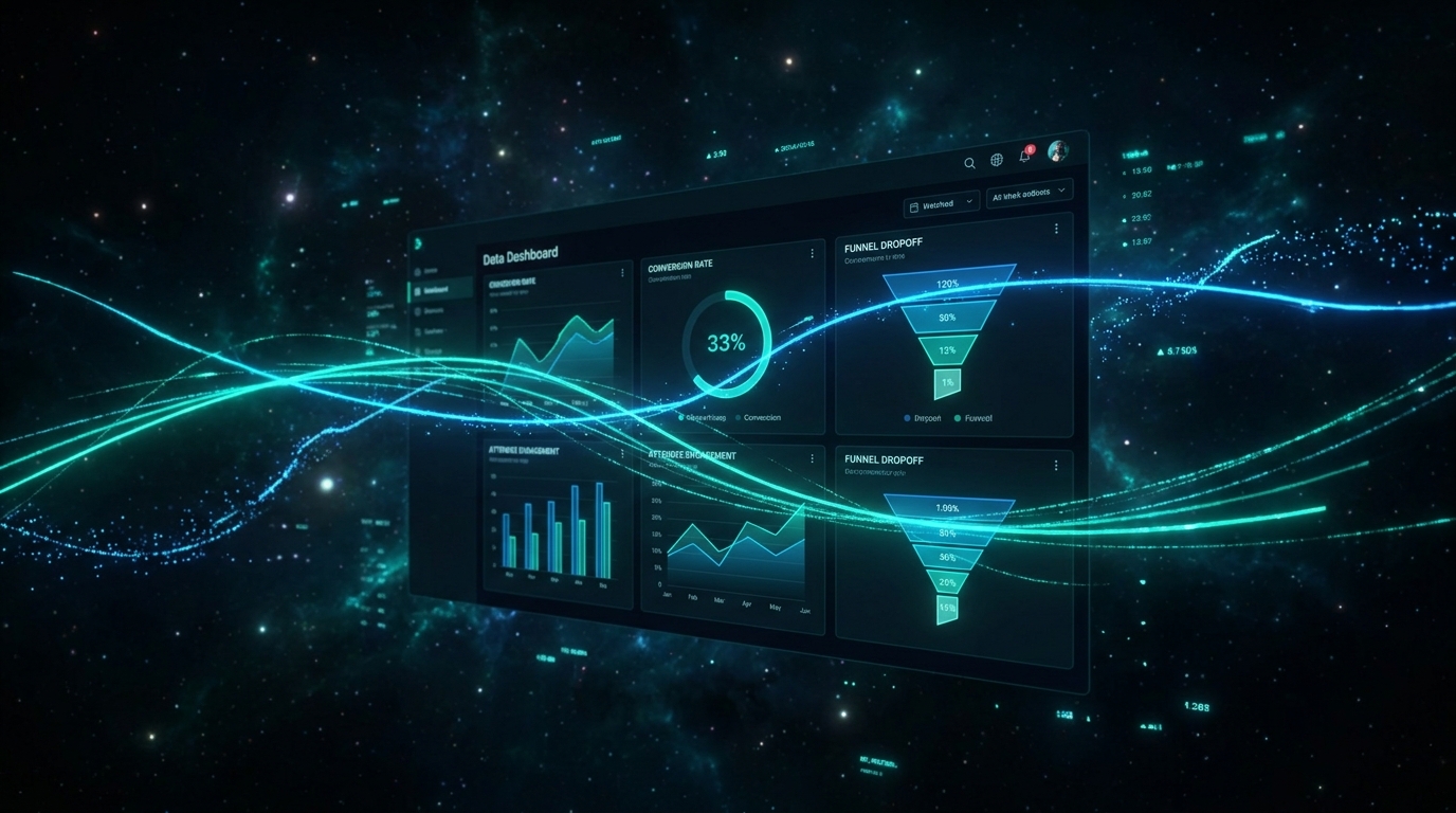 Webinar Metrics Conversion Dashboard + Automation Stack