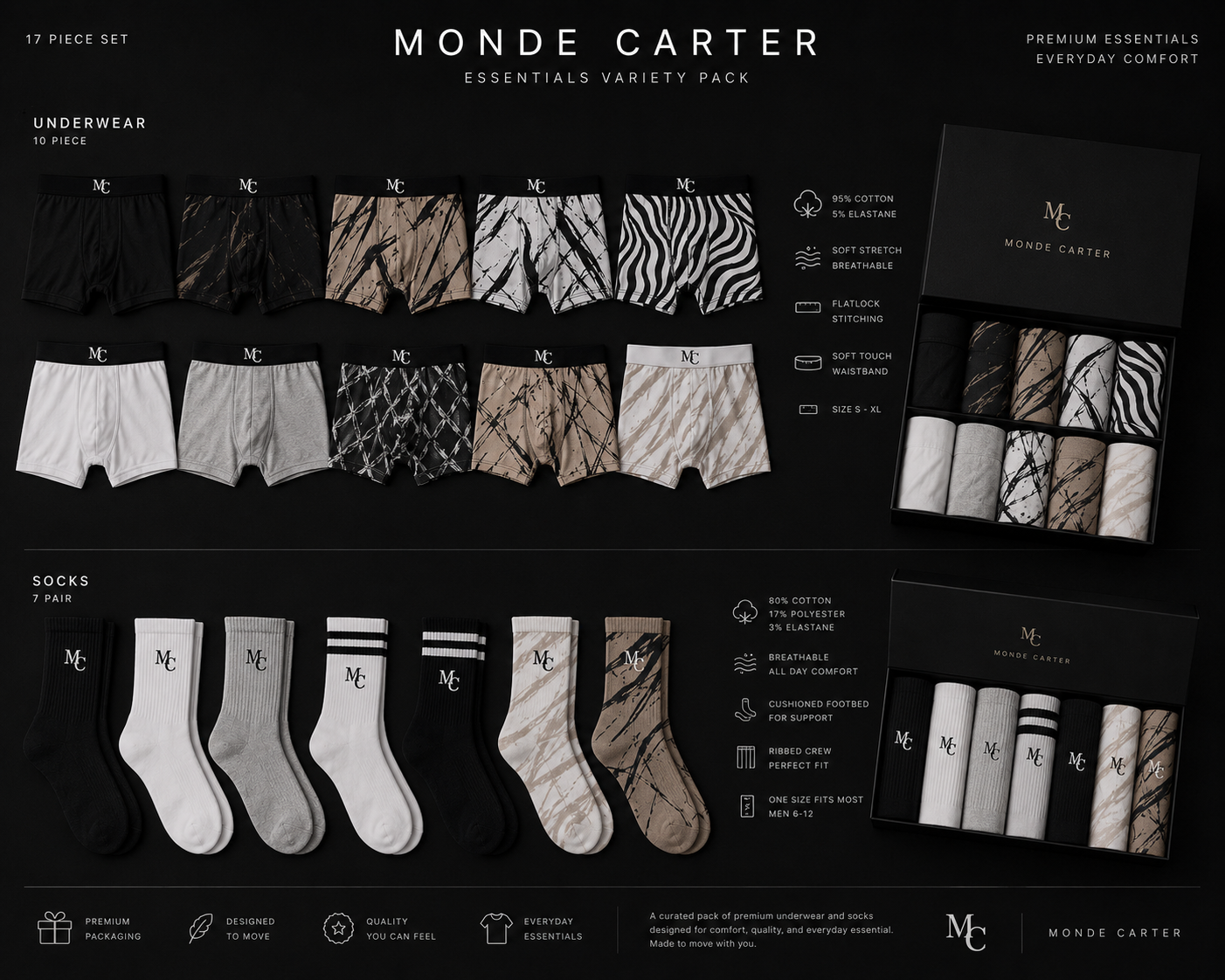 Mens Draws & Socks