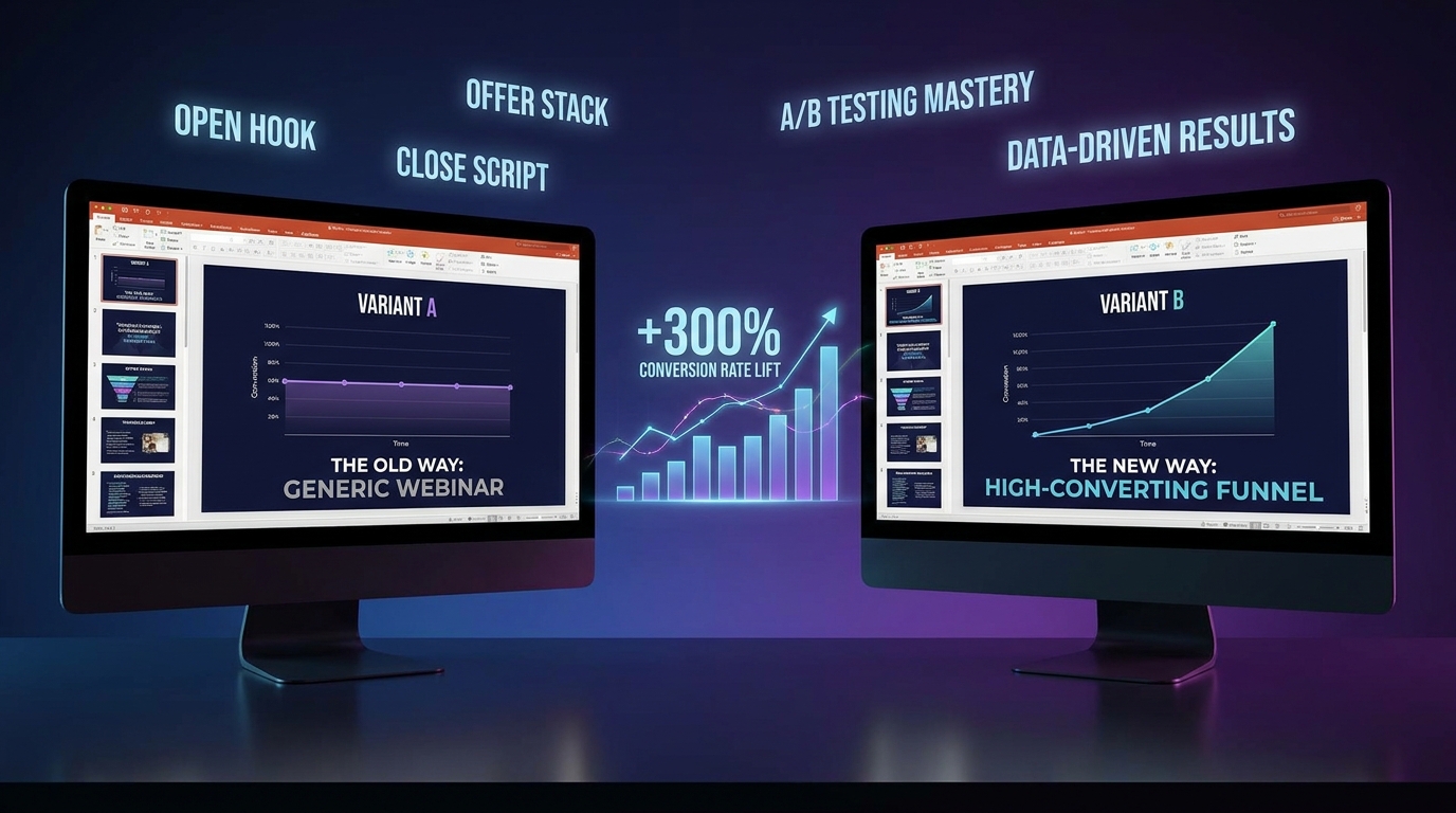 Webinar Sales Funnel Script A/B Testing Mastery