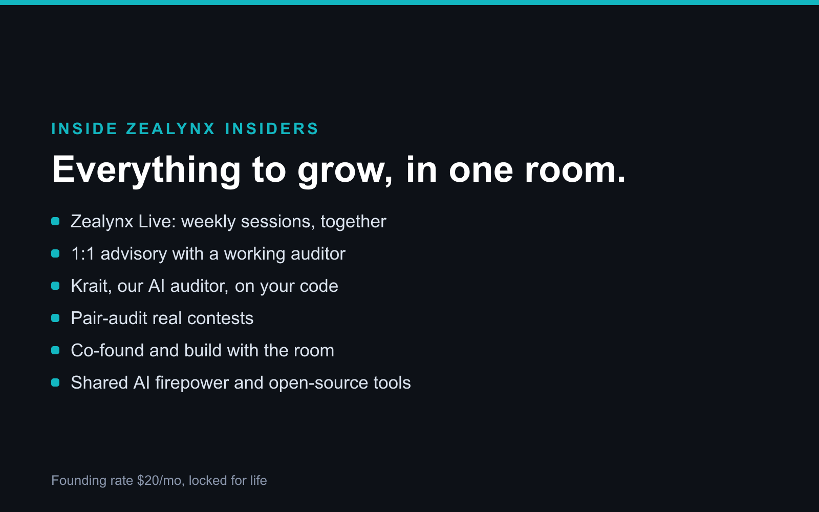 Zealynx Insiders Membership