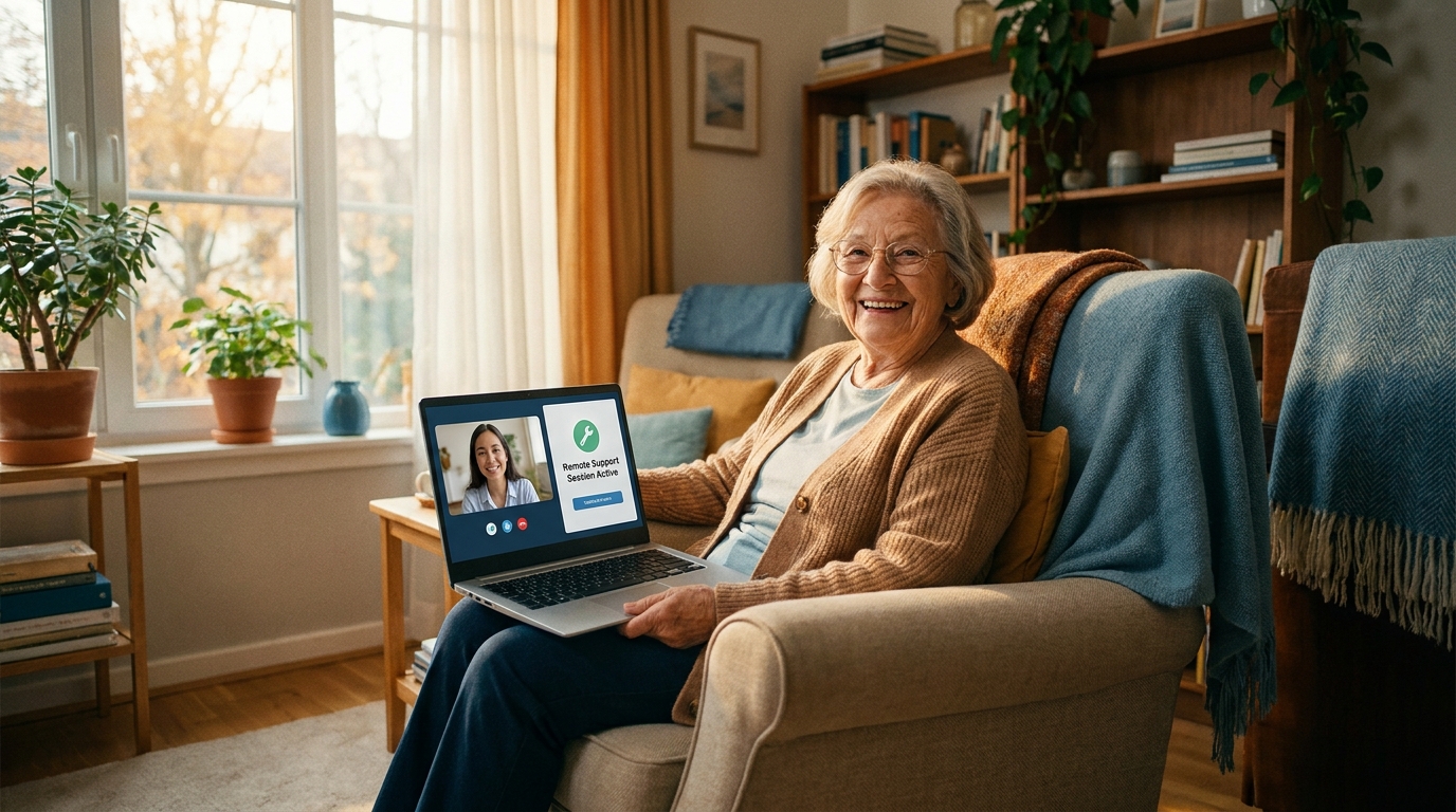 QuickDesk Remote Help Session