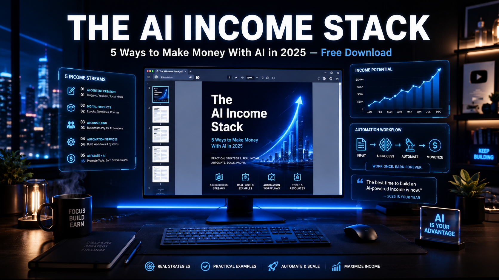 The AI Income Stack:Free Guide