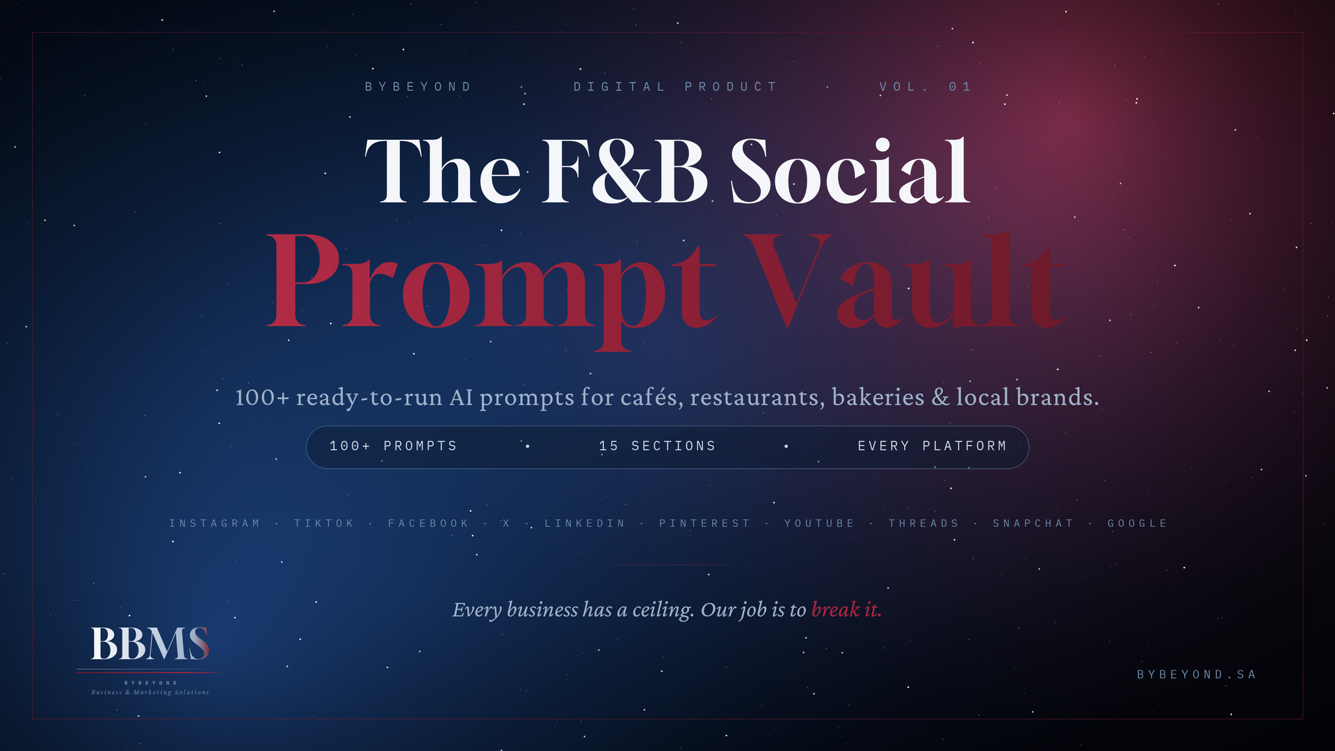 The F&B Social Media Prompt Library Vault