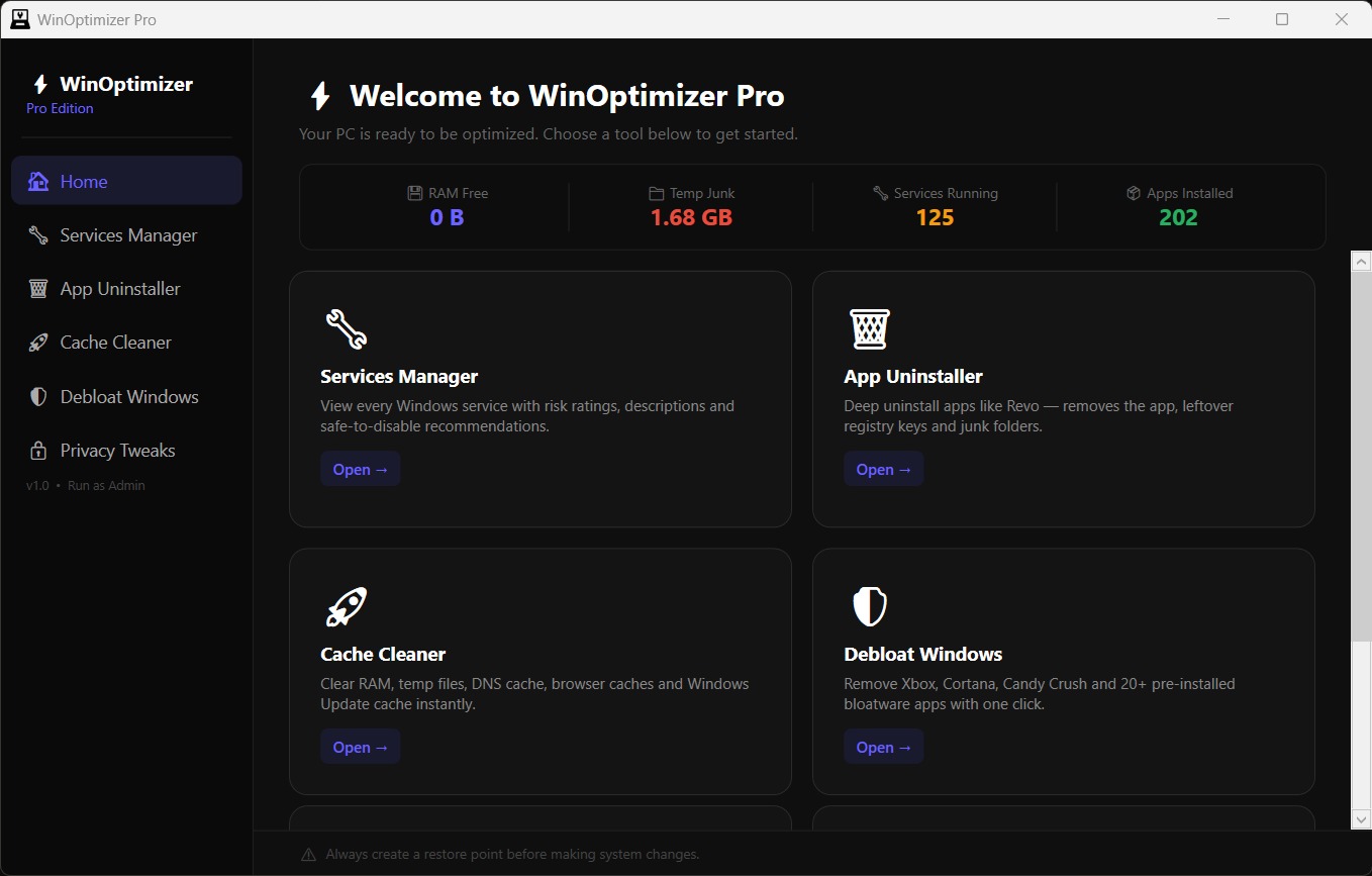 WinOptimizer Pro