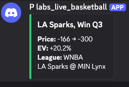 Courtside Signals — Live Basketball - 1 month access - Intro rate