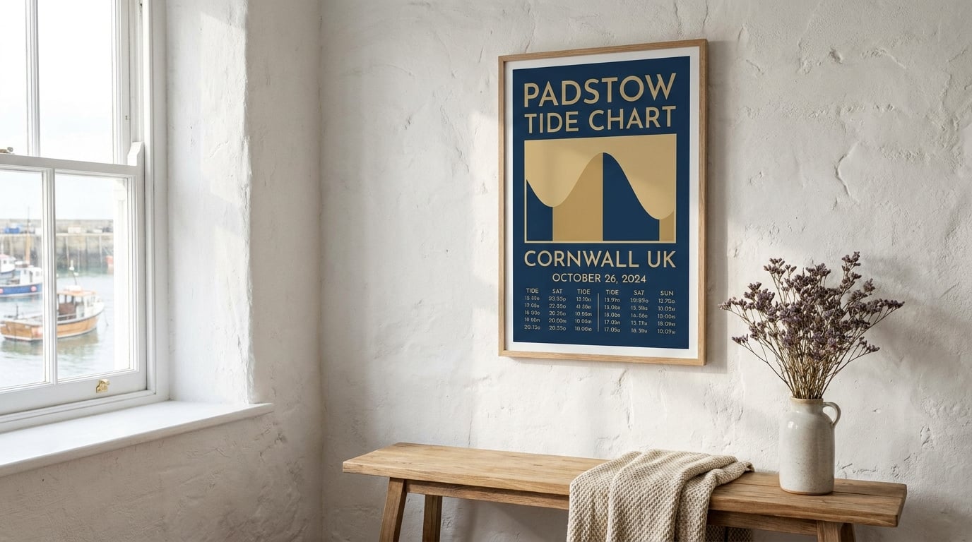 Padstow 2027 Tide & Fishing Poster
